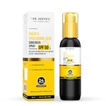 Dr. Sheth's Haldi & Hyaluronic Acid Sunscreen Spray|SPF 50+ PA++++|LightweightINon-GreasyIEasy To Apply|24 hours HydrationINon ComedogenicIFor Men & Women|Benzophenone Free|Mess-Free Application|100ml