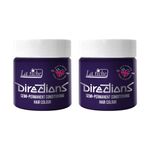 2x La Riche Directions Semi-Permanent Hair Color 100ml Tub - Deep Purple