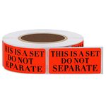 Hycodest This is a Set Do Not Separate Labels 500 Stickers for Retail Stores (Red)