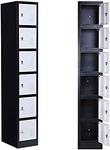 iCHENGGD Metal 6 Door Tall Employee