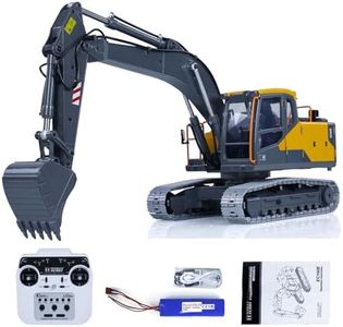 Double E 1:14 RC Excavator Model for E010 EC160E Full Alloy Metal RC Engineering Digger Vehicle Motor ESC Servo Light
