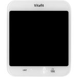 Vitafit 15kg Digital Kitchen Scales, Weighing Food Scales Measures in Grams and Ounces, 1g/0.1oz Precise Graduation, Batteries Included,White