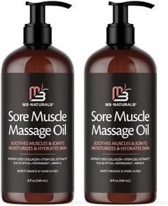 Arnica Sore Muscle Massage Oil for Massage Therapy - with Collagen Stem Cells Arnica and Menthol - Multipurpose Instant Absorption Full Body Massage Oil by M3 (Pack of 2)