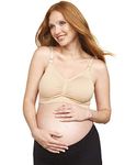Motherhood Maternity Women's Maternity Full Busted Seamless Clip Down Nursing Bra Bra, -nude, Small