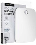 HONEYBULL Shower Mirror | Fogless with Razor Hook (Medium 6x8)