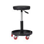 Shoze Workshop Stool Mechanic Stool 59 * 38cm Workshop Stool Pneumatic Chair Trolley Seat Adjustable Car Repair Stool with Tool Tray for Garage Shop Car Repair