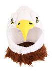 Eagle Open Faced Hood Costume Hat Standard White