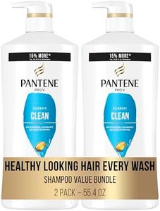 Pantene Shampoo Twin Pack with Hair Treatment, Classic Clean,55.9 fluid ounces