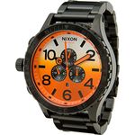 Nixon Men's 51-30 Chrono Analog Watch in Color: All Black / Sunrise