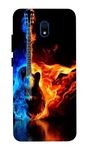 Print Galiara|| Designer Back Case Cover for Xiaomi Redmi 8A | Fire Music Burning Guitar |