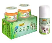 Orthayu Tvm Vediva Balm With Pain Relief Roll On It Help To Knee Pain I Back Pain I Shoulder Pain I Muscles Pain100Gm_Pack-2_Ayush Approved Color-Brown