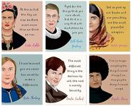 TANXM Powerful Women Print, Feminist Wall Art, Influential Women in History, Inspirational Women, Women Empowerment Wall Art, Icon Feminist Prints,Motivational Quotes Classroom Decor,No Frame,8"x10"