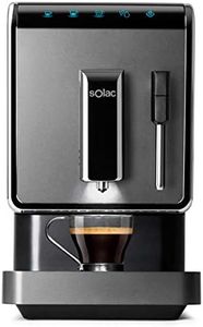 Solac - Cafetera Súper Automática | Thermoblock | 19 bar | 1470W | Diseño compacto 18cm | Café en 40s | Espuma y Calienta leche | Auto limpieza | Café espresso, suave y favoritos personalizables