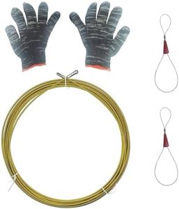 Fish Tape Wire Puller, Electrical Fishing Spring Snake Tool, for Running Wires Through Walls, for Electricians (32ft Spring)