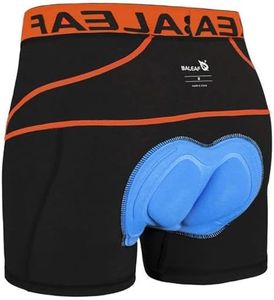 BALEAF Men's 3D Padded Bike Shorts Cycling Underwear MTB Liner Road Biking Bicycle Clothes Orange L