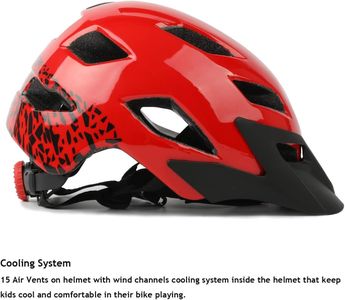 Exclusky Kids Bike Helmet – Adjustable Bicycle & Scooter Helmet, 50-57cm