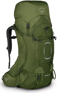 Osprey Aether 55 Men's Backpacking Pack, Garlic Mustard Green, S/M