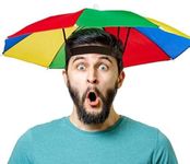 Foldable umbrella hat, universal size, umbrella and sun protection