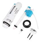 Nikou Universal Water Saving Toilet Repair Kit, Set Water Tank Accessories, Push Button, Valve Replacement, 290mm Complete Toilet Tank Repair Kit Flush