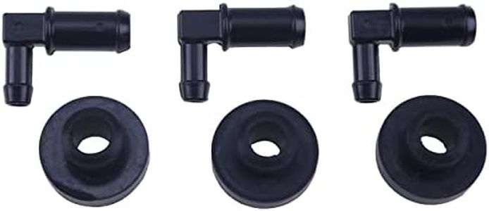 JEENDA 3pcs Fuel Tank Stem 532139277 539110432 & Bushing Kit 532003645 3645J 532124952 Compatible with Husqvarna Craftsman AYP Poulan Poulan Pro Roper and Weed Eater