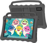 BYYBUO 7 Inch Kids Tablet, Android Tablet for Kids, 2GB+32GB ROM, HD Eye Protection Screen Toddler Tablets with Parental Control, Shockproof Case, Educational, Games, Gift for Children (Black)