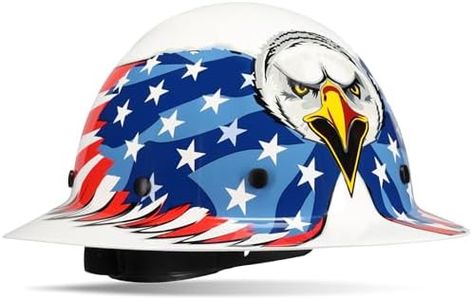 Dynamic WolfJaw Fiberglass Full Brim Hard Hat with Wheel Ratchet, 8 Point Suspension, ANSI/ISEA Z89.1 Type 1 Certified, Glass G Electrical Rating, White (280-HP1481EAG-01)