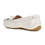 Geox Women's D Vega B Moccasins, Off-white, 7.5 UK