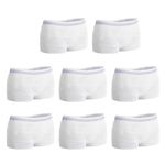 8pcs Fix Reusable Net Pants Washable Mesh Carer Incontinence Net Knickers for Maternity C-Section Recovery/Incontinence/Travel Breathable Incontinence Pads for Woman Man L Blue