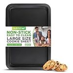 17” Non Stick Cookie Sheet, Large Black Commercial Grade Restaurant Quality Carbon Metal Bakeware, Compatible with Model Compatible with Model NCZK3B