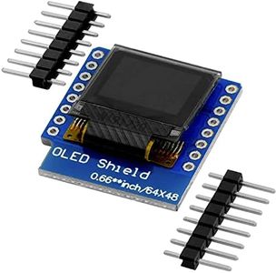 AZDelivery 0,66 Zoll OLED Display Shield I2C SSD1306 Chip 64x48 Pixel I2C Bildschirm Anzeigemodul HW-699 mit weißen Zeichen kompatibel mit D1 Mini inklusive E-Book!