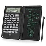 LINGSFIRE Scientific Calculator with Erasable Writing Board, 10-digit LCD Display Foldable Desk Calculator Physics Graphing Calculator for Student Teacher Financial Office Business High School College