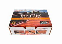 DeckWise Ipe Clip - Extreme Fastener System - 3/32 Spacing - Black Clips - for Hardwood and Composite Decking - 175 pcs for 100 Sq. Ft. of Decking - (Includes 8 x 2 Stainless Steel Screws)