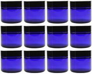 60ml Cobalt Blue Glass Cosmetic Jar