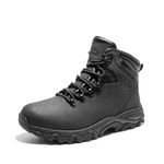 NORTIV 8 Mens Snow Winter Insulated Waterproof Outdoor Boots, Black, 11