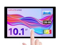 Waveshare 10.1inch Capacitive Touch LCD IPS Display, Compatible with Raspberry Pi 5/4B/3B+ etc. Support Jetson Nano/PC,Without Back Case, 1280×800 Resolution, HDMI Interface