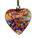 Sienna Glass HR8MU Multicoloured Friendship Heart 8cm