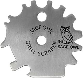 Sage Owl Grill Scraper for Outdoor Grill - Bristle-Free Grill Cleaner Alternative to Grill Brushes - BBQ Scraper for Grill Cleaning - Kitchen Gadgets, Grill Accessories Mens Stocking Stuffers Ideas