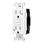 Amazon Basics Weather-Resistant GFCI Receptacle with LED Indicator, 15 Amp