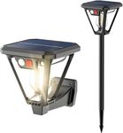 WIDEWINGS Plastic, Abs Solar Lights Outdoor with Motion Sensor with 3 Lighting Modes, Ground Mounting and Wall Mounting, Waterproof Outdoor Solar LED Light, Garden Light, Suitable for Garden (1 Pack)