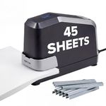 Bostitch Impulse 45 Sheet Electric Stapler Value Pack - Double Heavy Duty, No-Jam with Trusted Warranty Guaranteed by Bostitch, Black (B8E-Value)