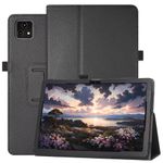 JKhandy Case for T-Mobile Revvl Tab 5G Tablet - Folio PU Leather Stand Cover with Pencil Holder, Black