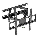 VonHaus Tilt and Swivel TV Wall Bracket for 24-65" Screens, Wall Mount w/Spirit Level, 45kg Capacity, Max VESA: 400x400mm, for Curved and Flat Screens