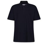 Trutex Standard Fit Short Sleeve Unisex School Polo Shirt (1-16+ Years), Premium Quality Polo Shirt Boys and Girls, Easy Care Polo Shirt Girls, Boys, Teens - Genuine School Uniform Black