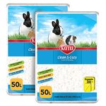 Kaytee Clean & Cozy White Paper Bedding, Made for Small Animals, 100 Liters, Pack of 2