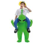 AirSuit® Inflatable Extraterrestrial Costume for Children | E.T. Costume Alien Disguise Size 110 to 140cm | 100% Polyester | Easy and Pleasant to Wear | Inflating System Included | OriginalCup®