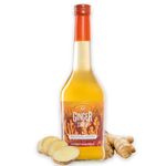 Gourmanity Authentic Ginger Syrup Made with Real Ginger Juice, Tangy and Spicy with a Hint of Sweetness, Ideal for Adding Flavor to Cocktails, Mocktails, Hot and Cold Drinks and Oatmeal, 16.9 Fl Oz