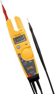 Fluke T5-1000 Voltage, Continuity and Current Tester, OpenJaw Design For Current Measurements Without Metallic Contact, Includes Detachable Slim Reach Probe Tips, Auto Selects AC or DC Voltage