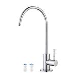 KES Water Filter Faucet for Kitchen Sink Reverse Osmosis Faucet Lead-Free Non-Air-Gap Drinking Water Faucet SUS304 Stainless Steel Polished Chrome, Z504CLF-CH