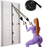 Door Anchor Strap for Resistance Bands, Portable Workout Resistance Band Door Anchors, Space Saving Easy Set Up Home Gym, Secure Multi Point Anchor Gym for Home Fitness(Bands Not Include)