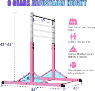 RokePro Foldable Gymnastics Bar – Adjustable Training Equipment